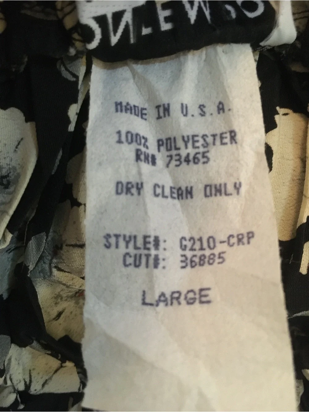 Black and Cream Floral Crinkled Tiered Mini Skirt